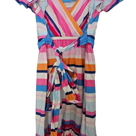 Women's - Anthropologie Plenty By Tracy Reese Rainbow Stripe Maxi Dress, Medium - Picture 10 of 11